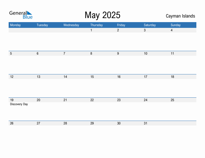 Fillable May 2025 Calendar