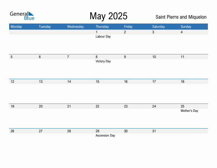 Fillable May 2025 Calendar