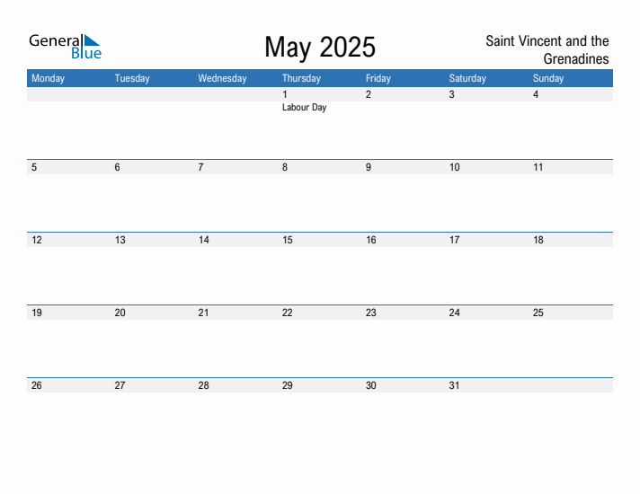 Fillable May 2025 Calendar