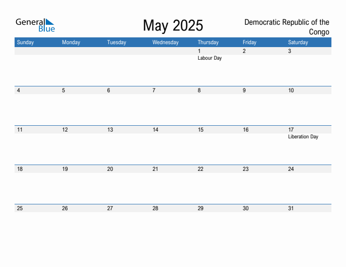 Fillable May 2025 Calendar
