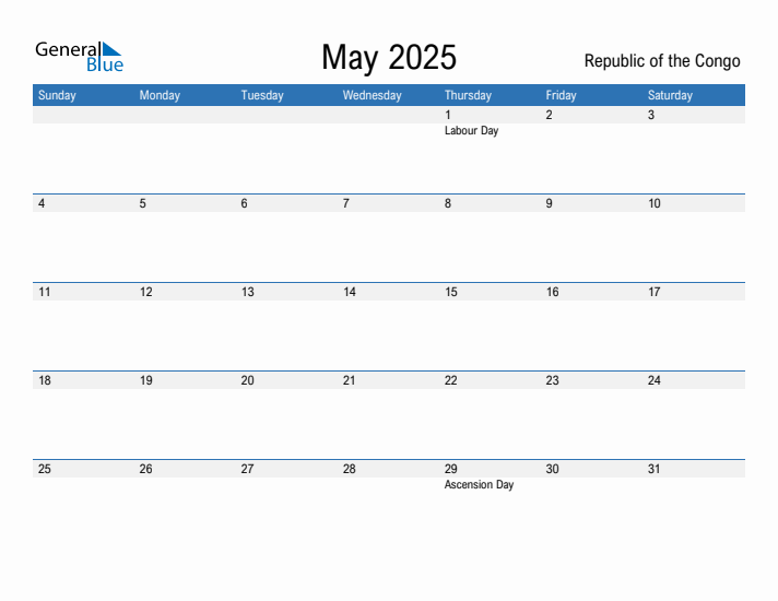 Fillable May 2025 Calendar