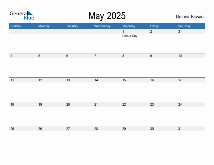 Fillable May 2025 Calendar