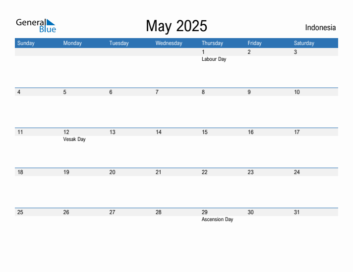Fillable May 2025 Calendar