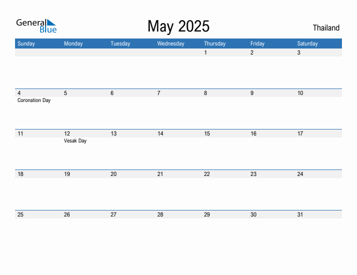 Fillable May 2025 Calendar
