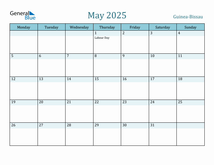 May 2025 Calendar with Holidays
