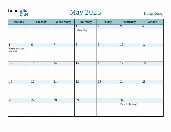 May 2025 Calendar with Holidays