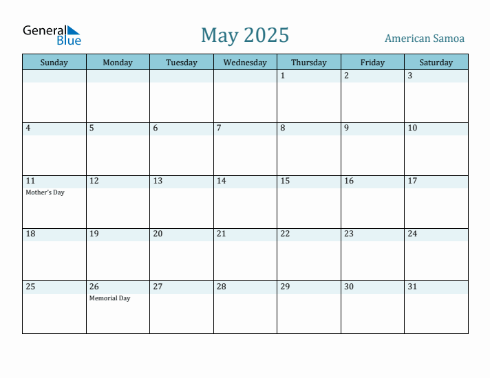 May 2025 Calendar with Holidays