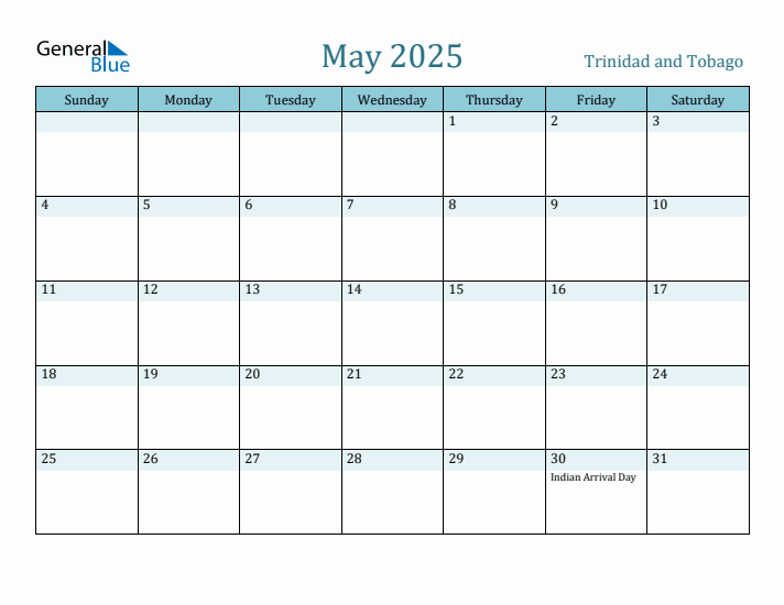 May 2025 Calendar with Holidays