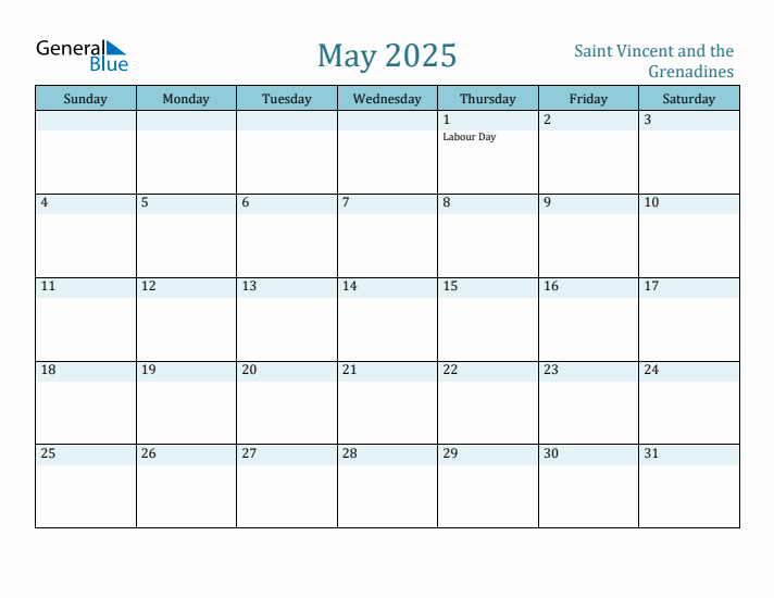 May 2025 Calendar with Holidays