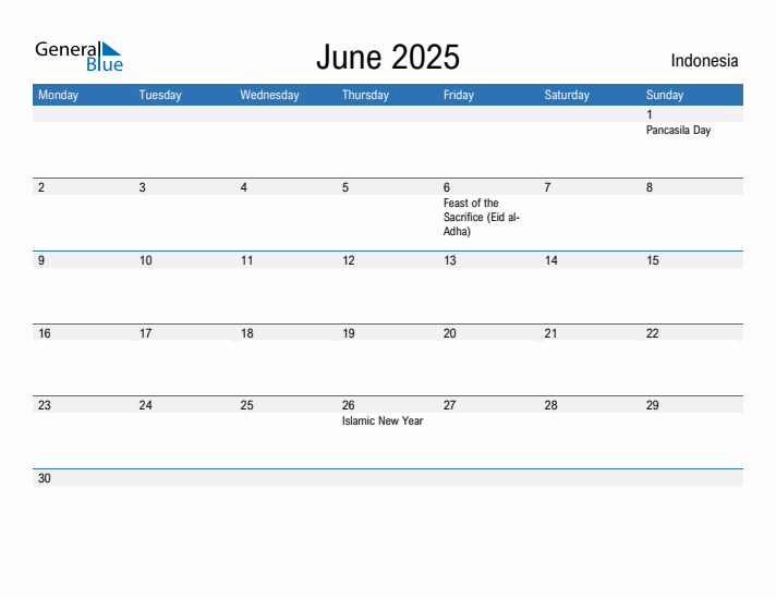 Fillable June 2025 Calendar