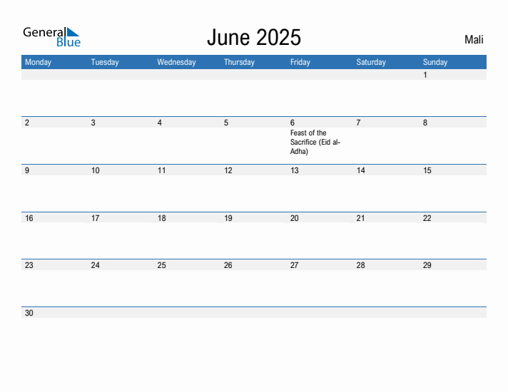Fillable June 2025 Calendar