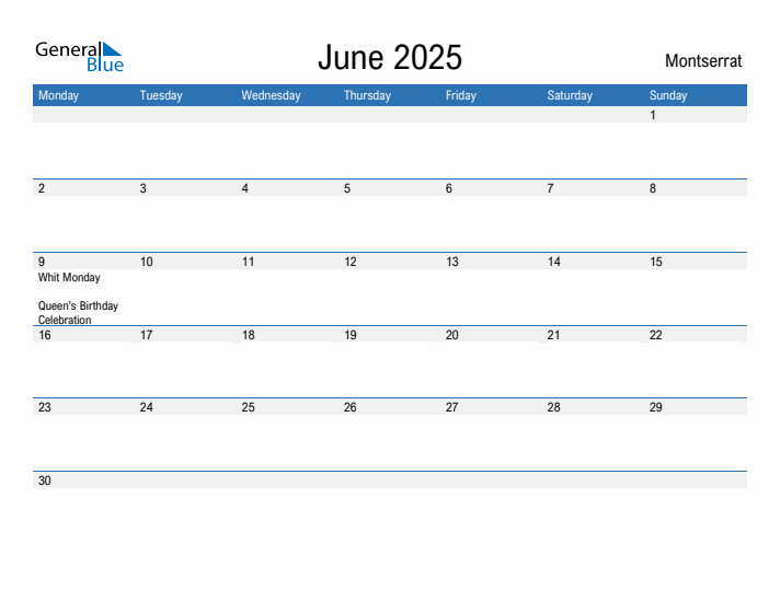 Fillable June 2025 Calendar