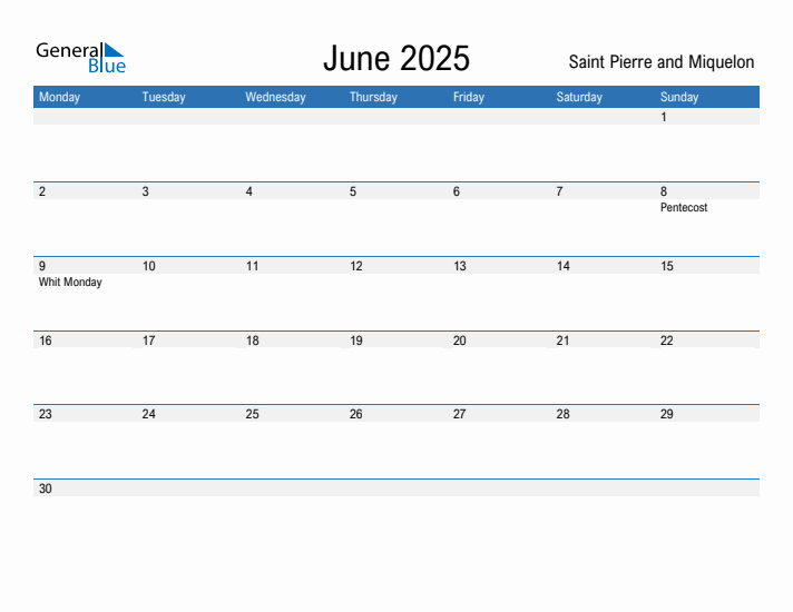 Fillable June 2025 Calendar