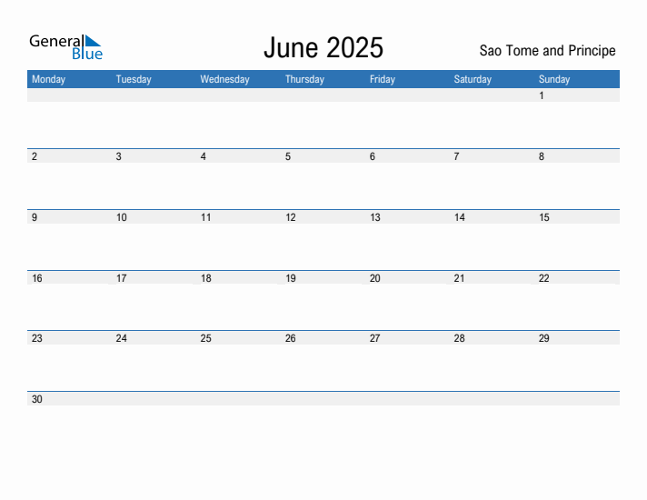 Fillable June 2025 Calendar