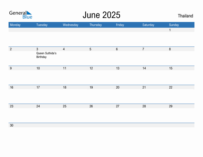 Fillable June 2025 Calendar