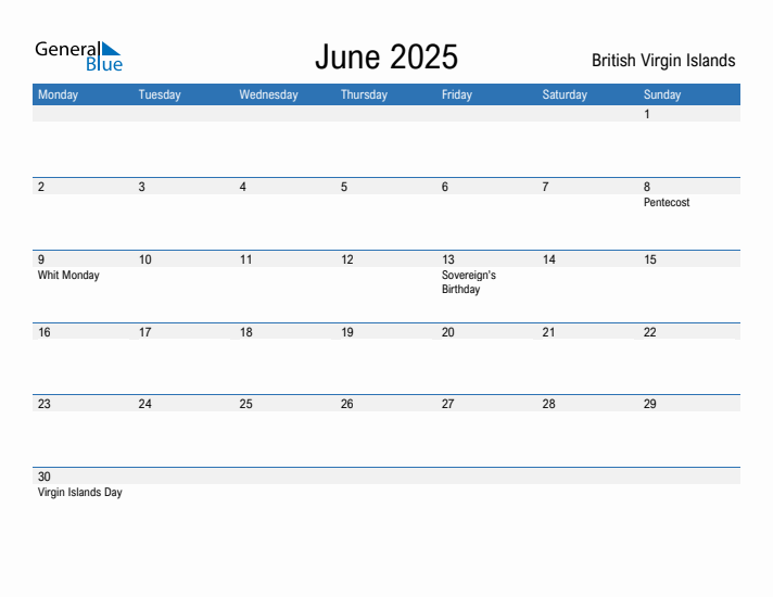 Fillable June 2025 Calendar