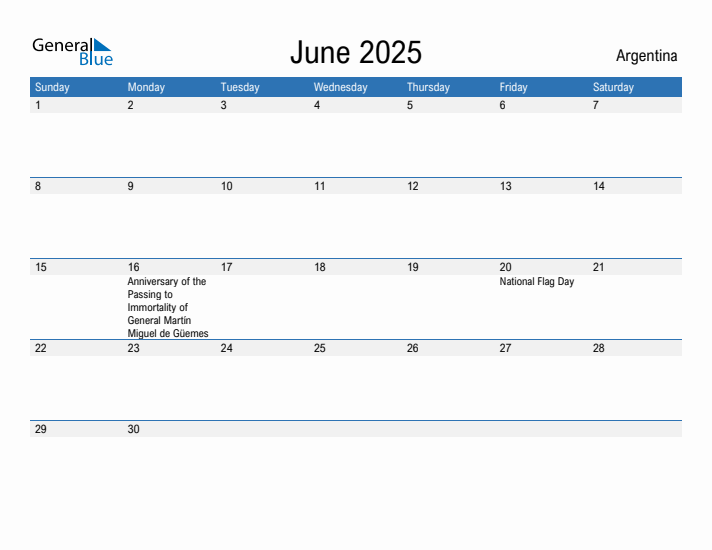 Fillable June 2025 Calendar