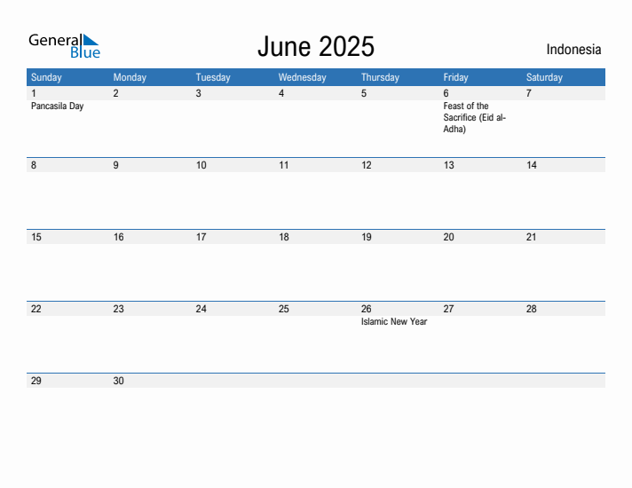Fillable June 2025 Calendar