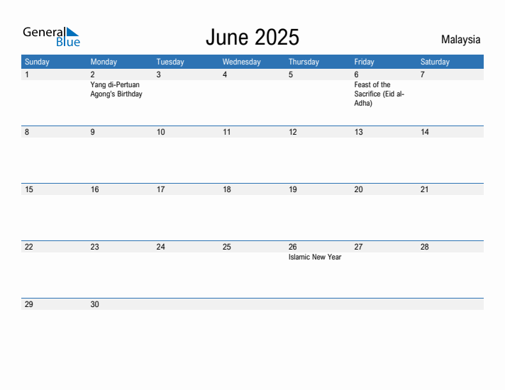 Fillable June 2025 Calendar