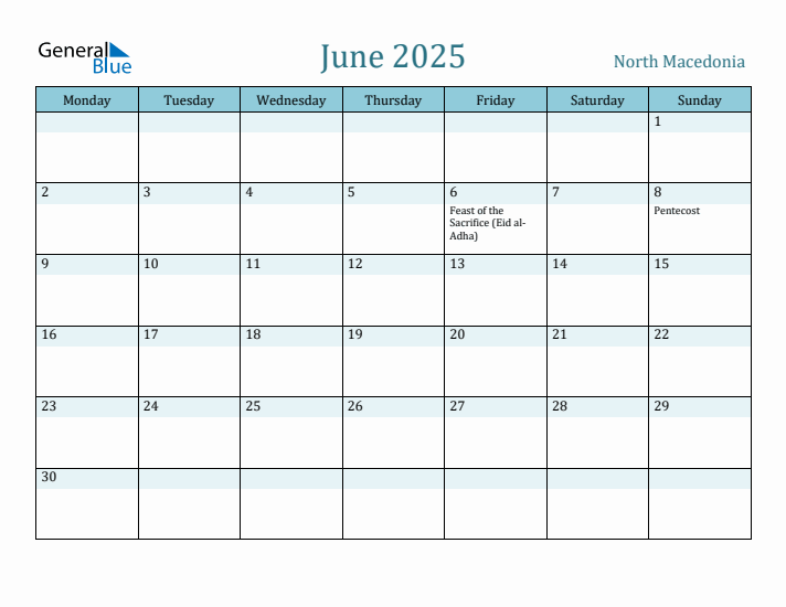 June 2025 Calendar with Holidays