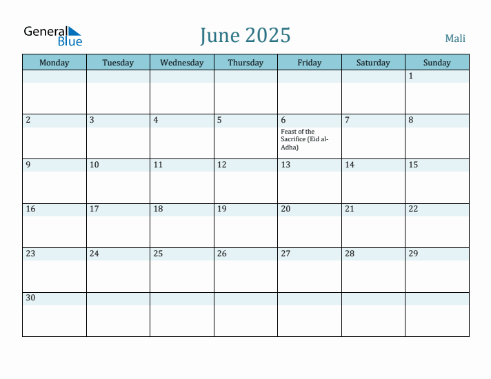 June 2025 Calendar with Holidays