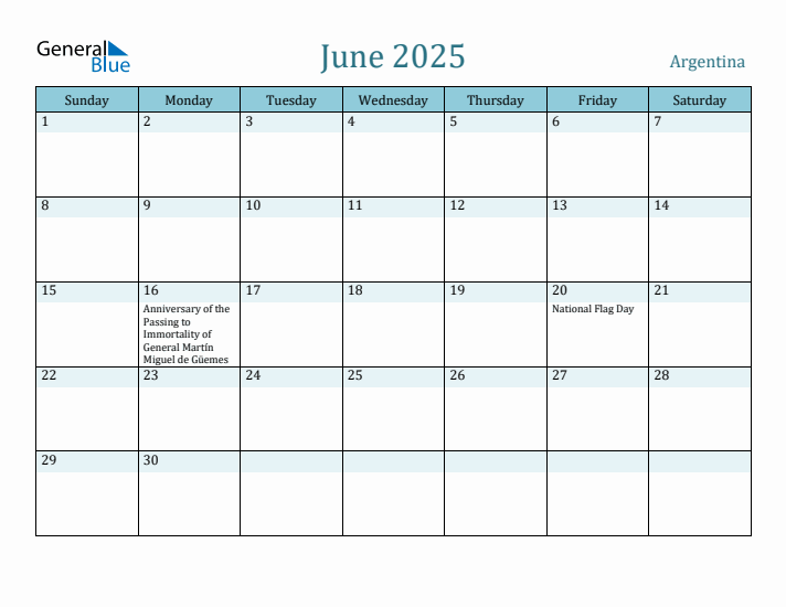 June 2025 Calendar with Holidays