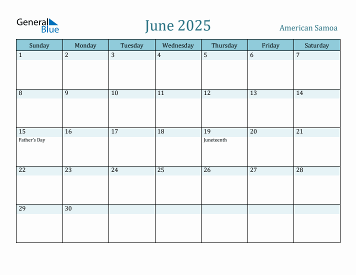 June 2025 Calendar with Holidays