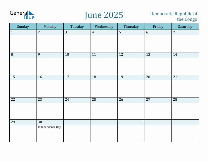 June 2025 Calendar with Holidays