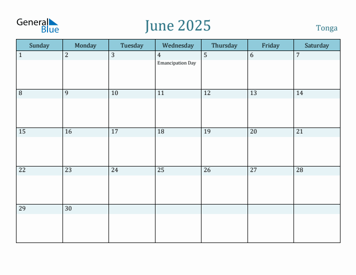 June 2025 Calendar with Holidays