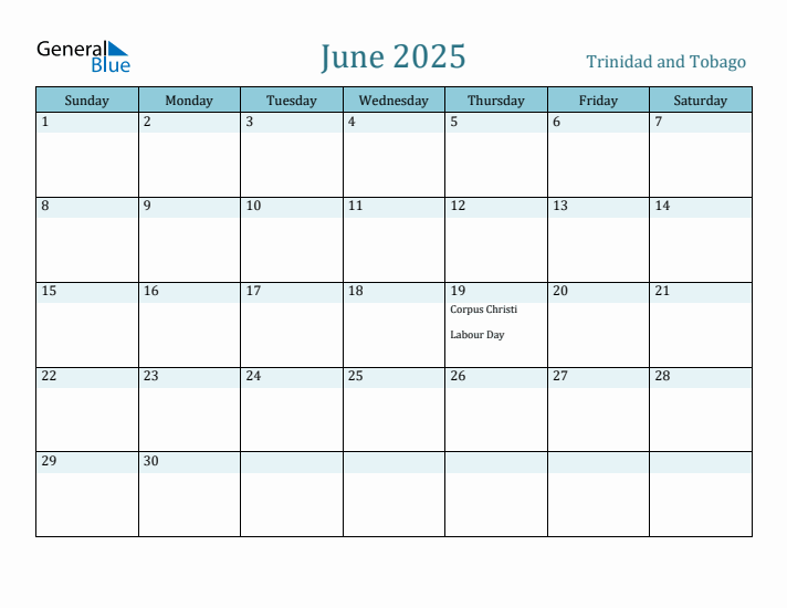 June 2025 Calendar with Holidays