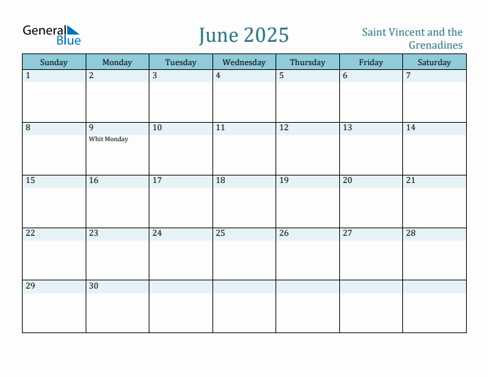 June 2025 Calendar with Holidays