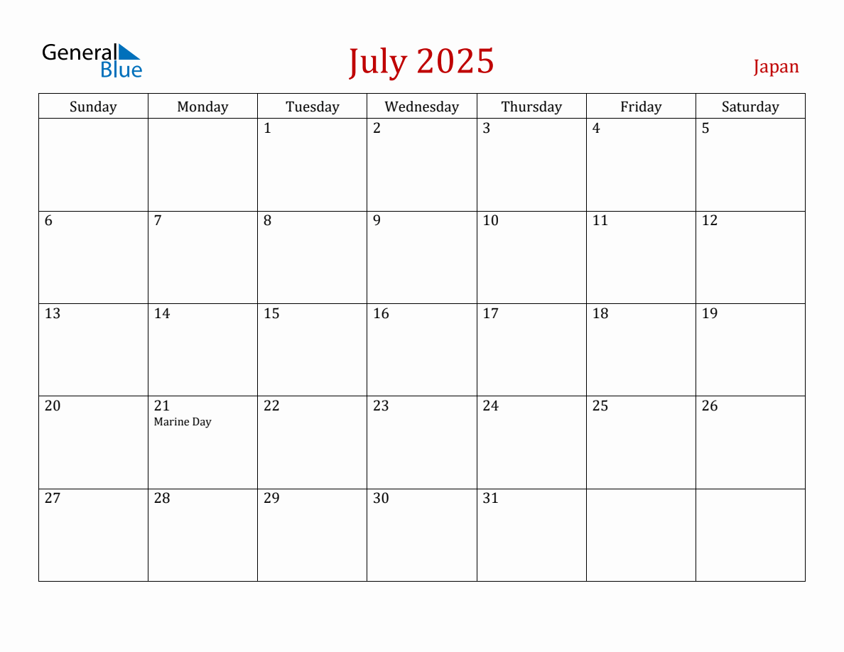 July July様 2025-07-july-calendar-red-