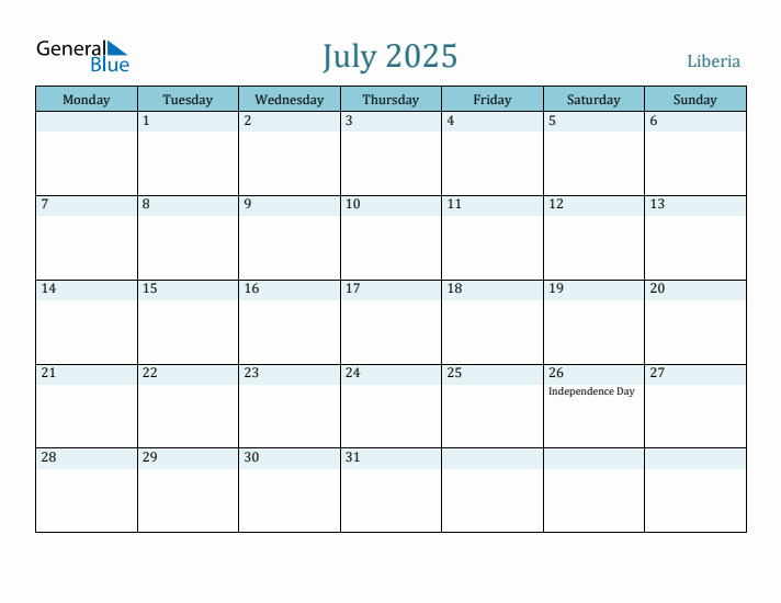 July 2025 Calendar with Holidays