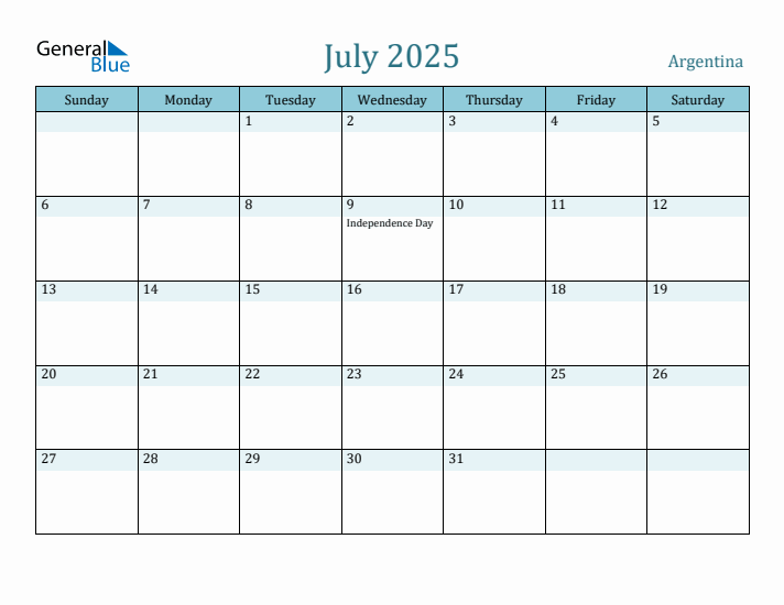 July 2025 Calendar with Holidays