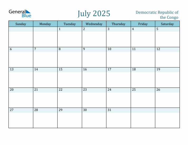 July 2025 Calendar with Holidays