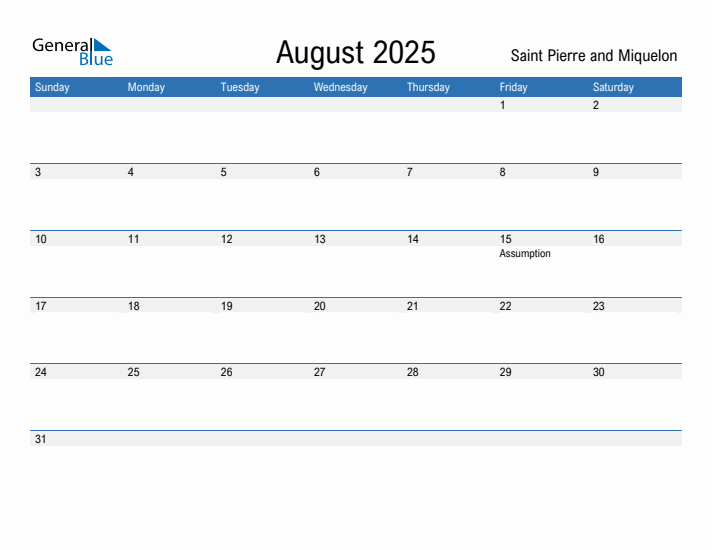 Fillable August 2025 Calendar