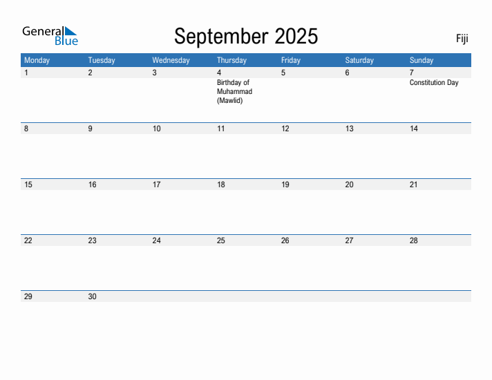 Fillable September 2025 Calendar