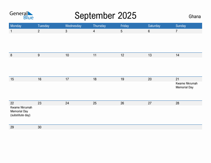Fillable September 2025 Calendar