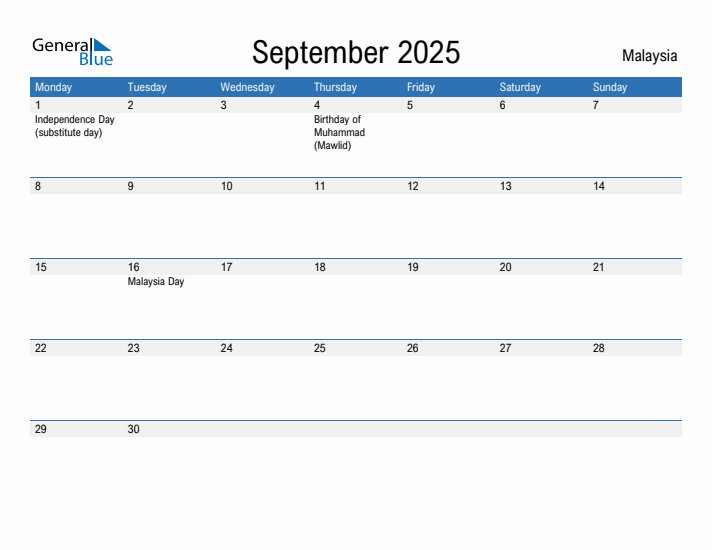 Fillable September 2025 Calendar
