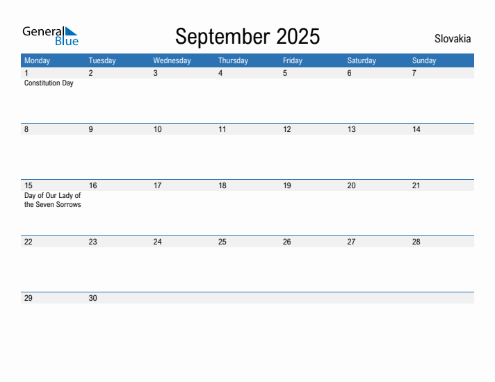 Fillable September 2025 Calendar