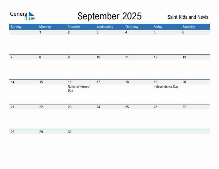 Fillable September 2025 Calendar