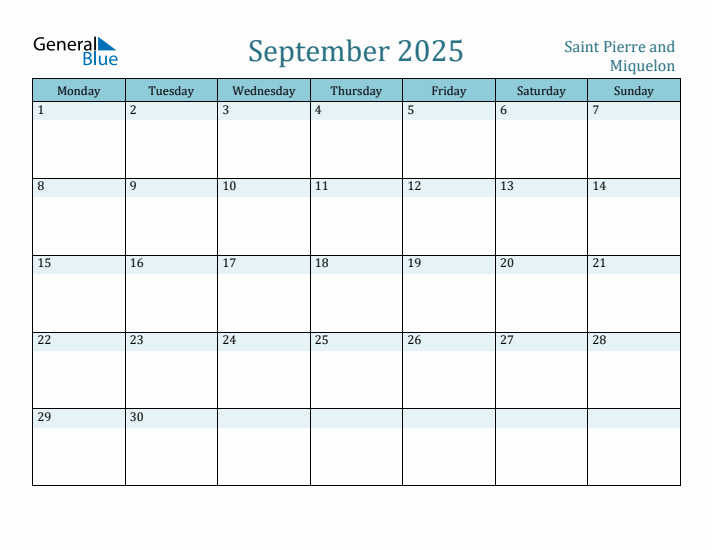 September 2025 Calendar with Holidays