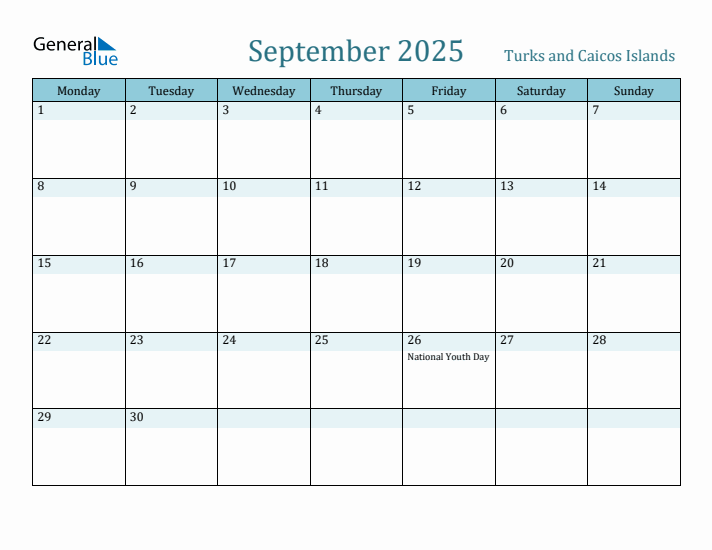 September 2025 Calendar with Holidays
