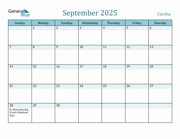 September 2025 Calendar with Holidays