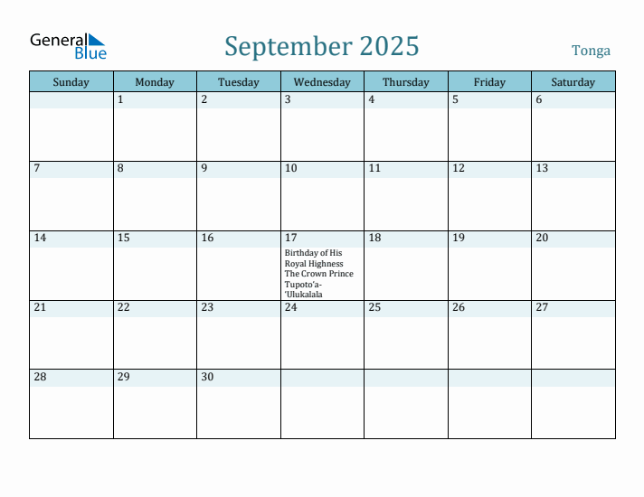 September 2025 Calendar with Holidays