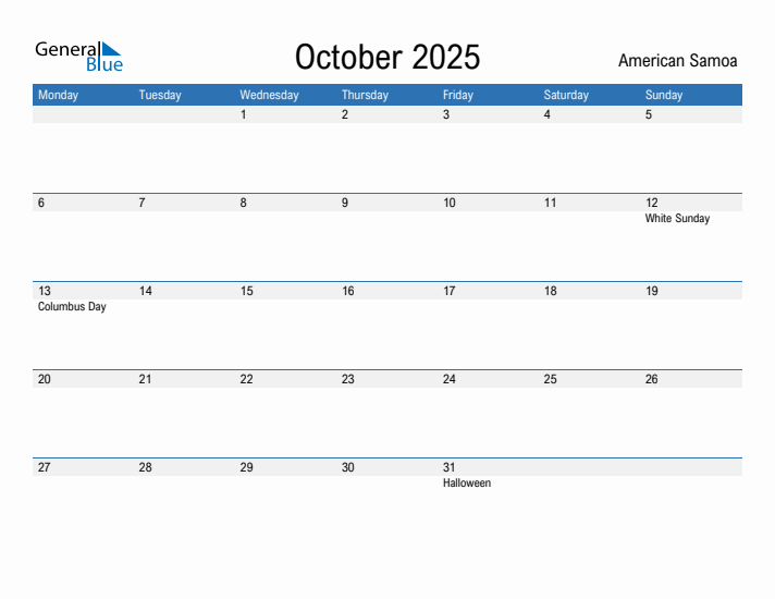 Fillable October 2025 Calendar