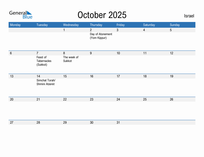 Fillable October 2025 Calendar