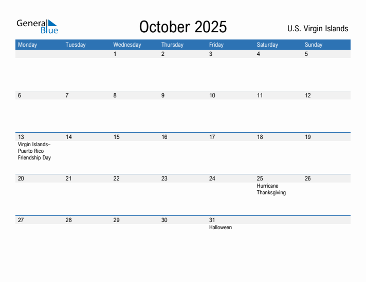 Fillable October 2025 Calendar