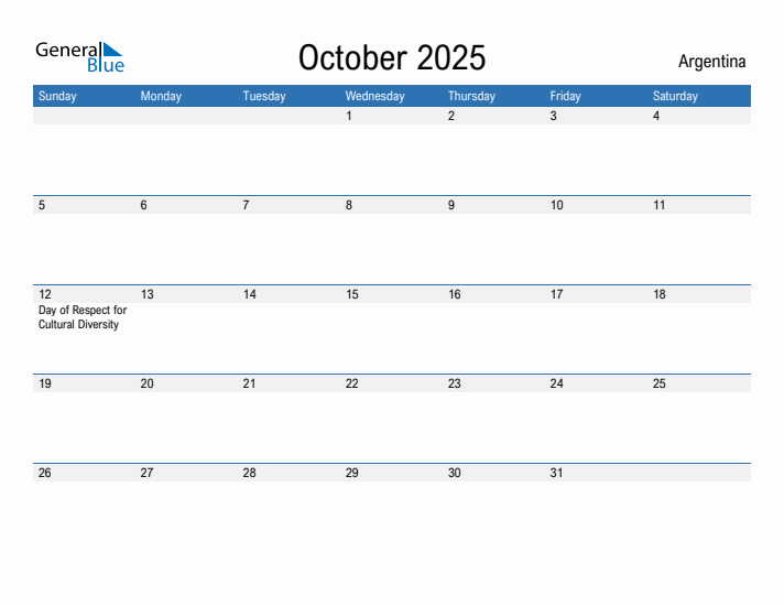 Fillable October 2025 Calendar