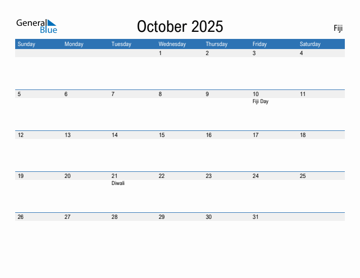 Fillable October 2025 Calendar